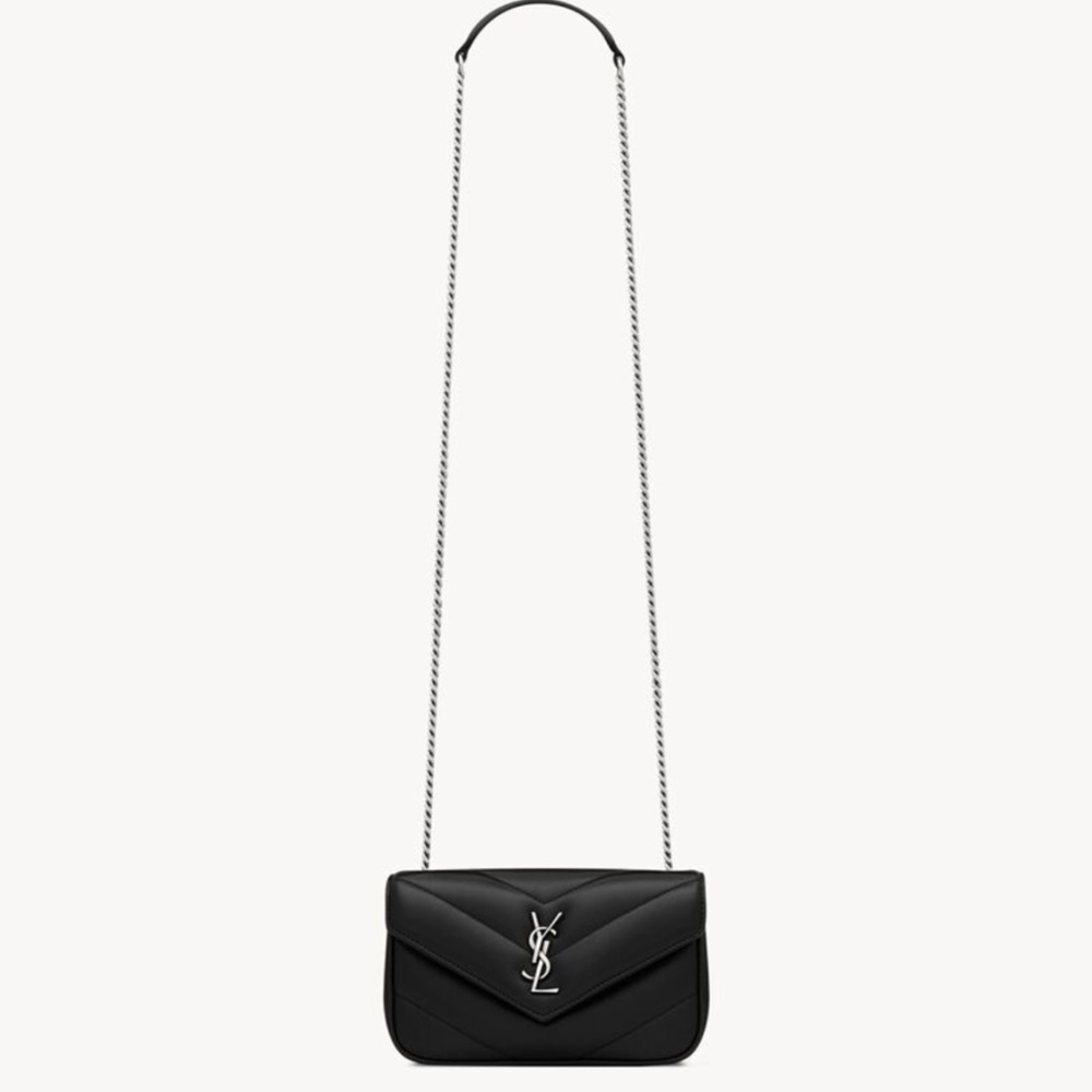 [생로랑] 821749 SAINT LAURENT 생로랑 SAINT LAURENT LOULOU 토이 퀼팅 숄더백 20×12×5cm 24cm 29cm