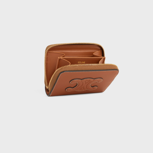 [셀린느] CELINE-  퀴르 트리옹프 컴팩트 지퍼 지갑 – 부드러운 카프스킨