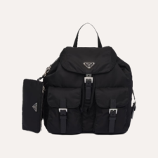 [프라다] PRADA-파우치가 달린 미디엄 리나일론 백팩