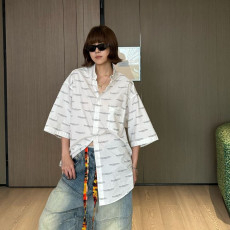 [발렌시아가] BALENCIAGA 로고 프린트 셔츠