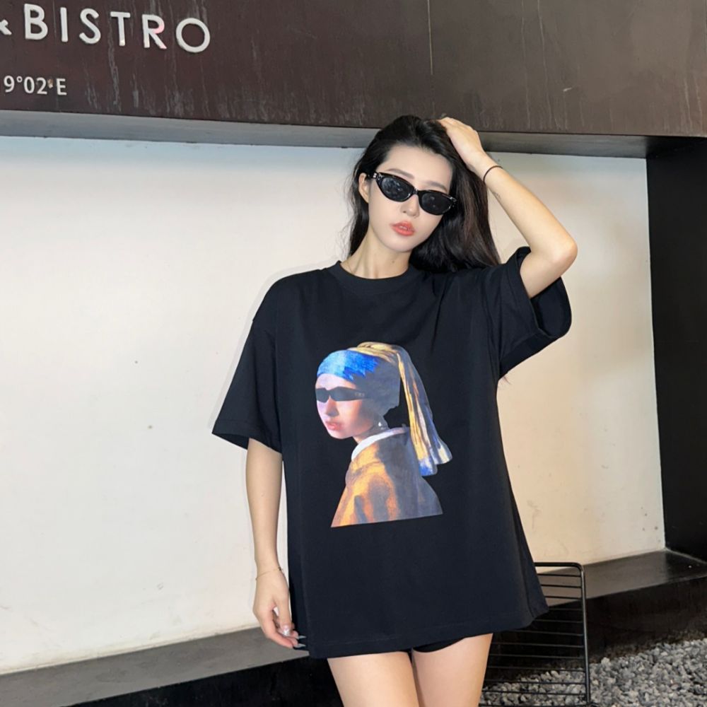 [발렌시아가] BALENCIAGA  포트리트 & 포스트앨범 프린트 티셔츠