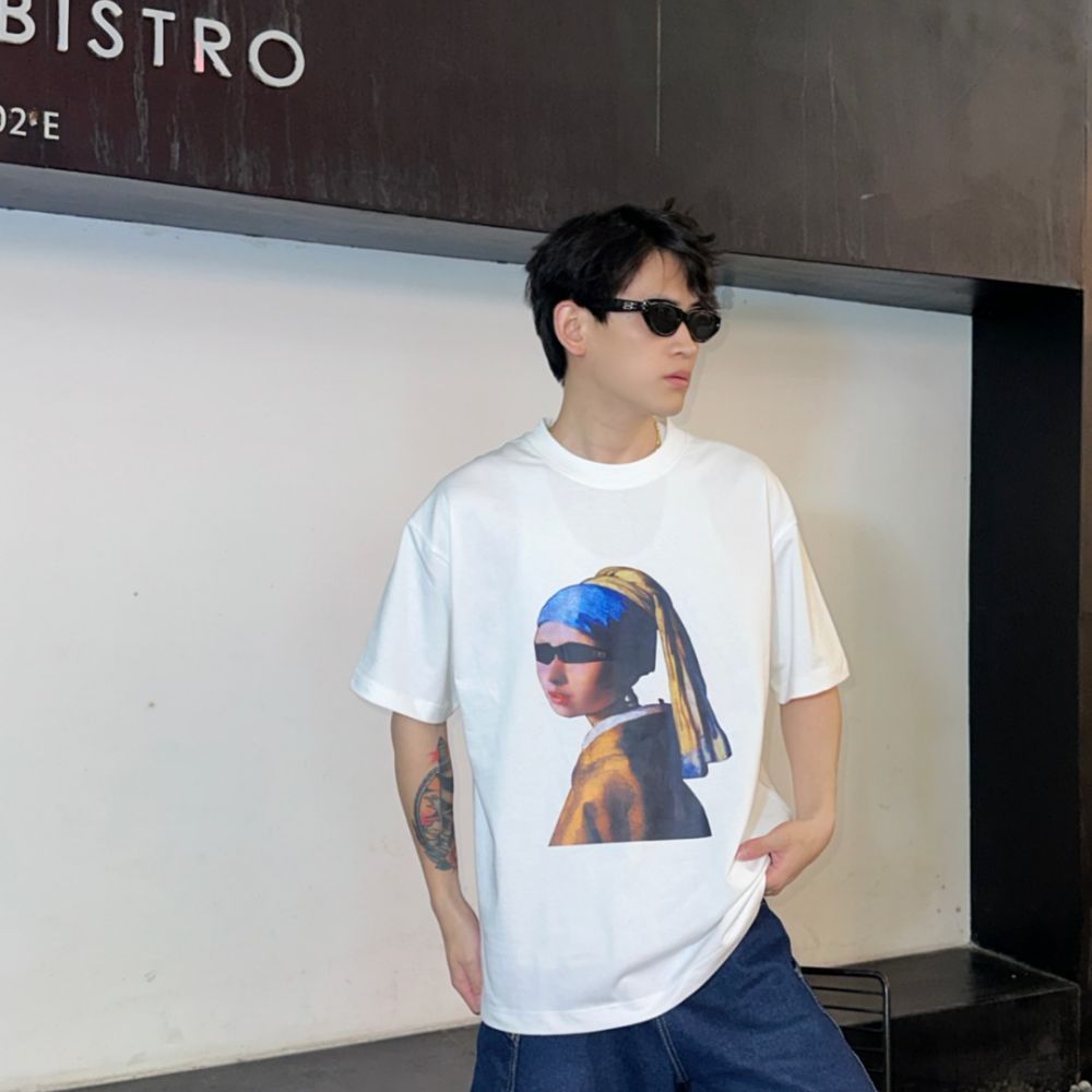 [발렌시아가] BALENCIAGA  포트리트 & 포스트앨범 프린트 티셔츠