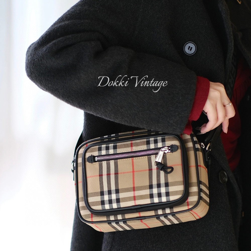 [버버리] 801594  Burberry Bag 버버리 빈티지 체크 미니 카메라백 22 x 11 x 16 cm