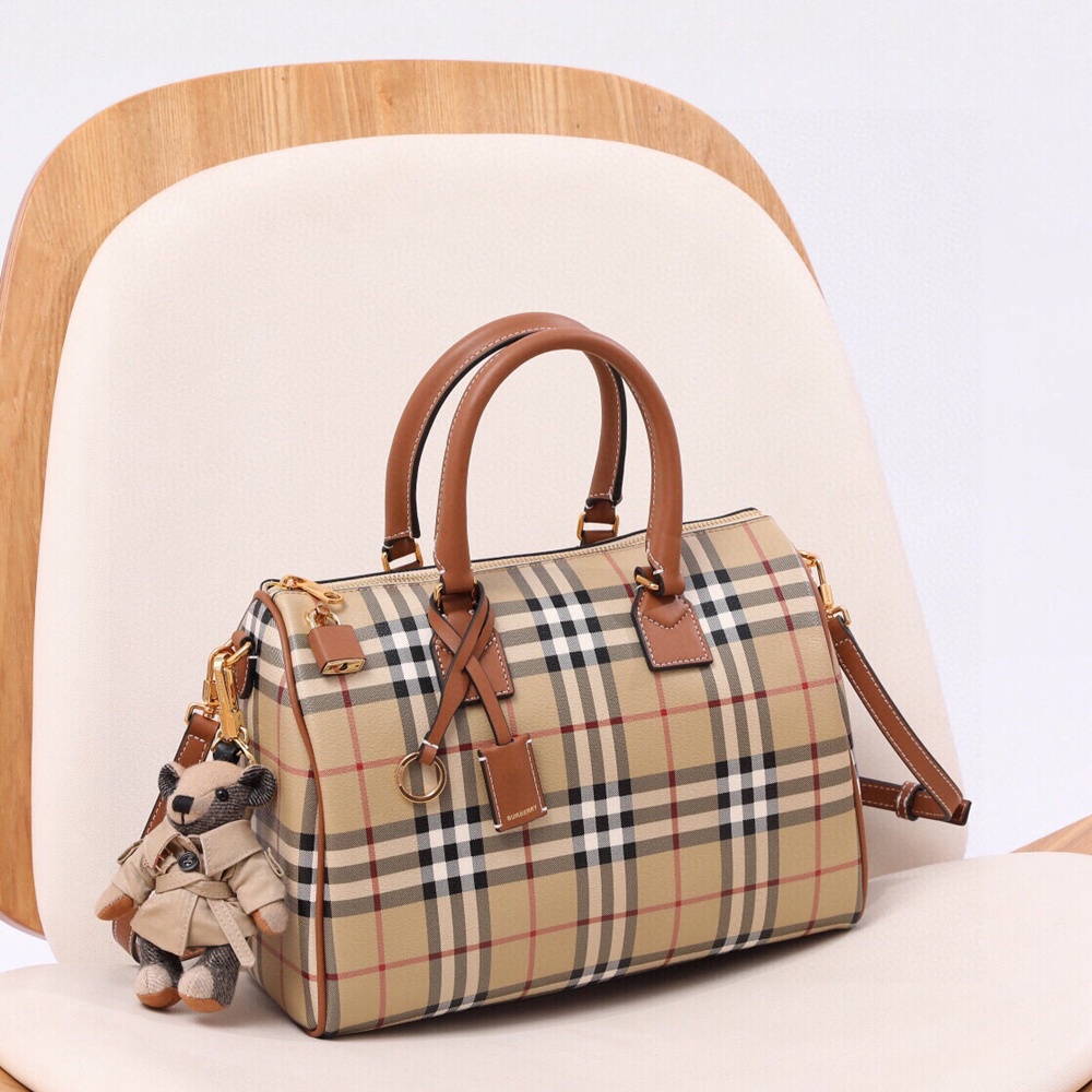 [버버리] Burberry Bag 버버리 빈티지 미니 체크 토트백 30X15X21cm