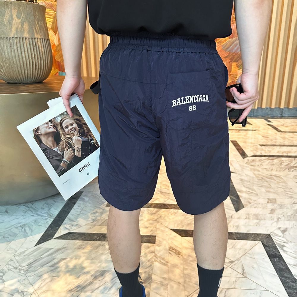 [발렌시아가] BALENCIAGA 우븐 로고레터 프린트 쇼츠