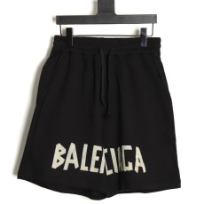 [발렌시아가] BALENCIAGA 테이프 로고 프린트 쇼츠