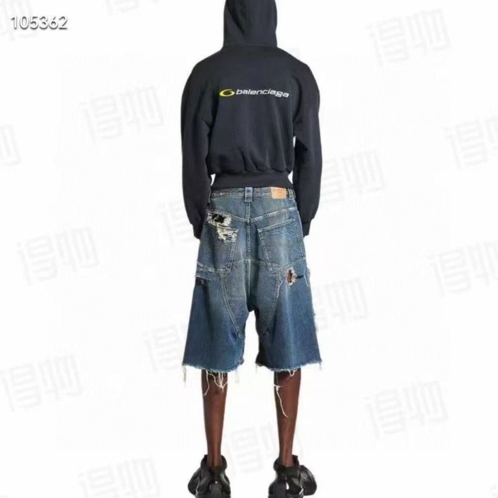 [발렌시아가] BALENCIAGA 배기 데님 쇼츠