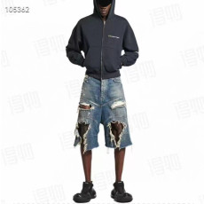 [발렌시아가] BALENCIAGA 배기 데님 쇼츠