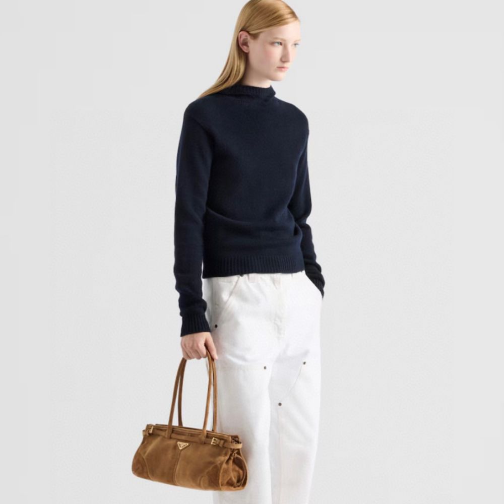 [프라다] PRADA 화이트 데님 워크 팬츠