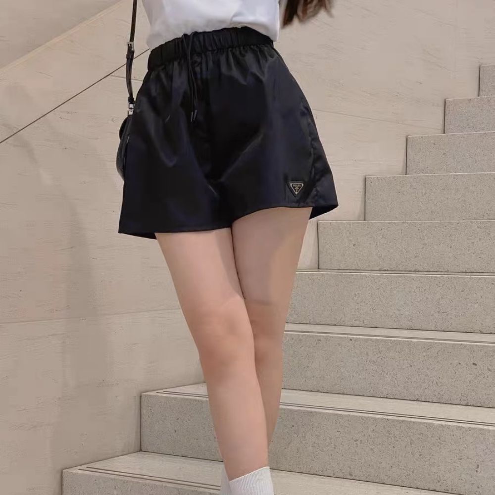 [프라다] PRADA 크루즈 트라이앵글 일레스틱 웨이스트밴드 팬츠