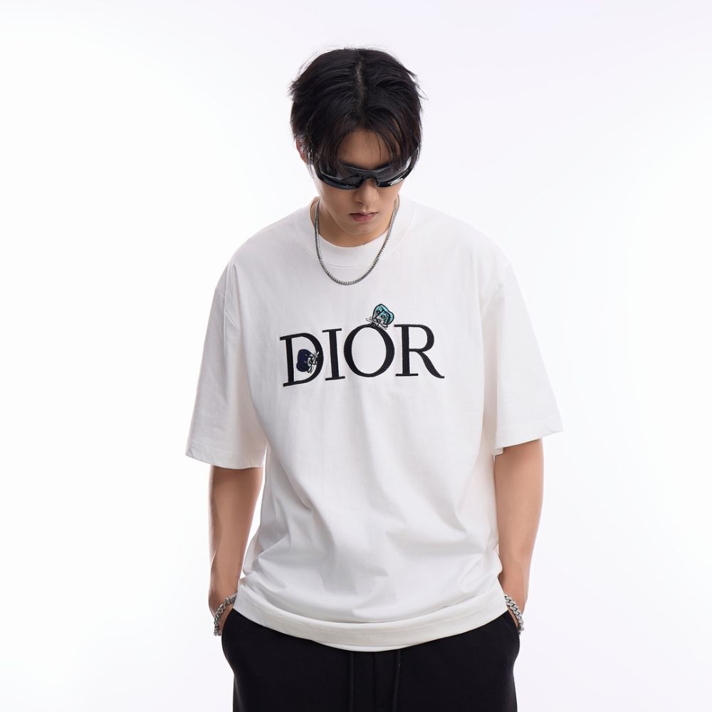 [디올] DIOR 클래식 버터플라이 자수 티셔츠