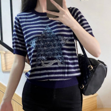 [디올] DIOR 스타 리본 니트 티셔츠