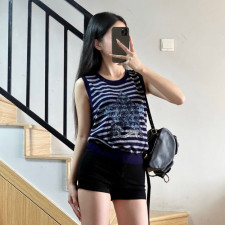 [디올] DIOR 스타 리본 니트 슬리브리스