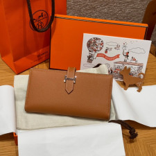 [에르메스] HERMES-베안장지갑 실버