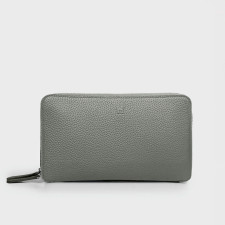 [에르메스]HERMES- 실크 인 클래식 지퍼 지갑 – Gris Mouette  Silver