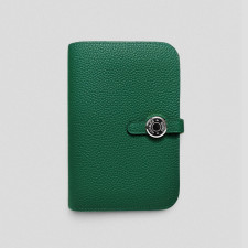 [에르메스] HERMES-Dogon 여권 지갑 Togo – Menthe  Silver