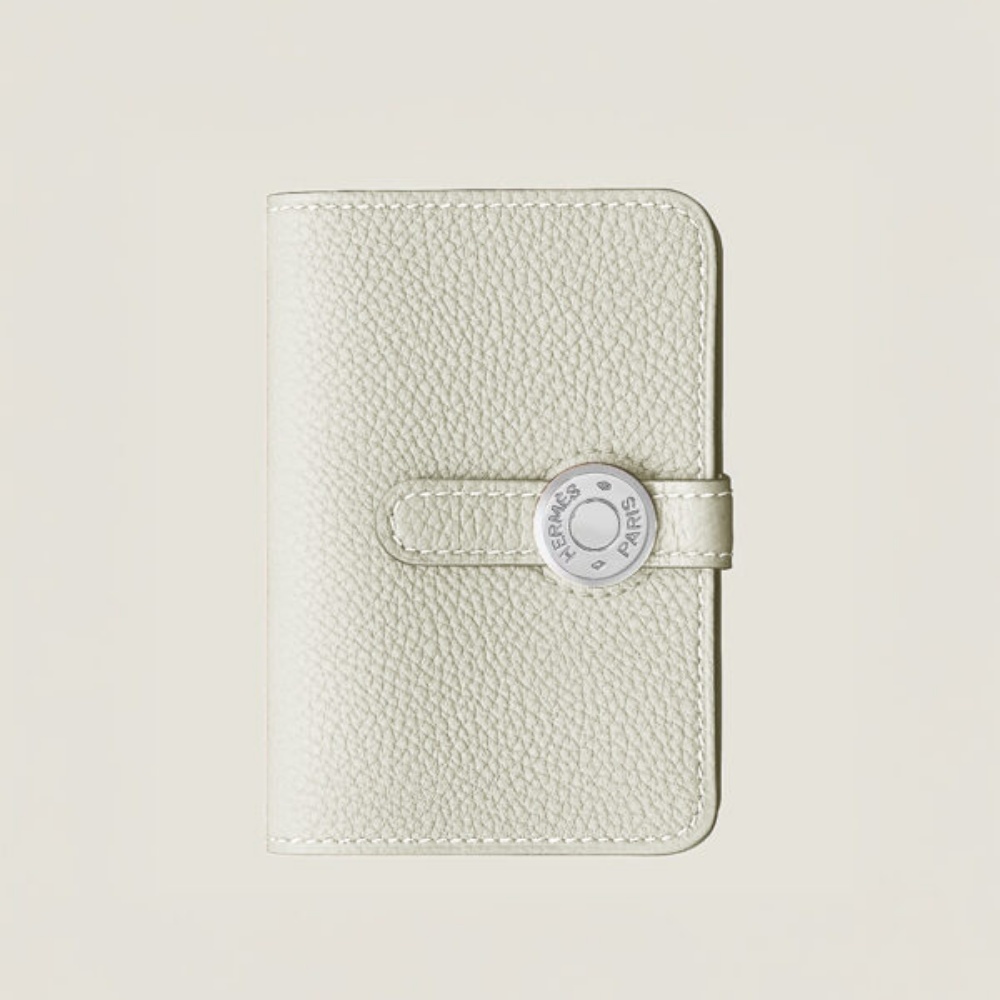 [에르메스] HERMES-Dogon 카드 지갑 Togo – Natural Sable  Silver