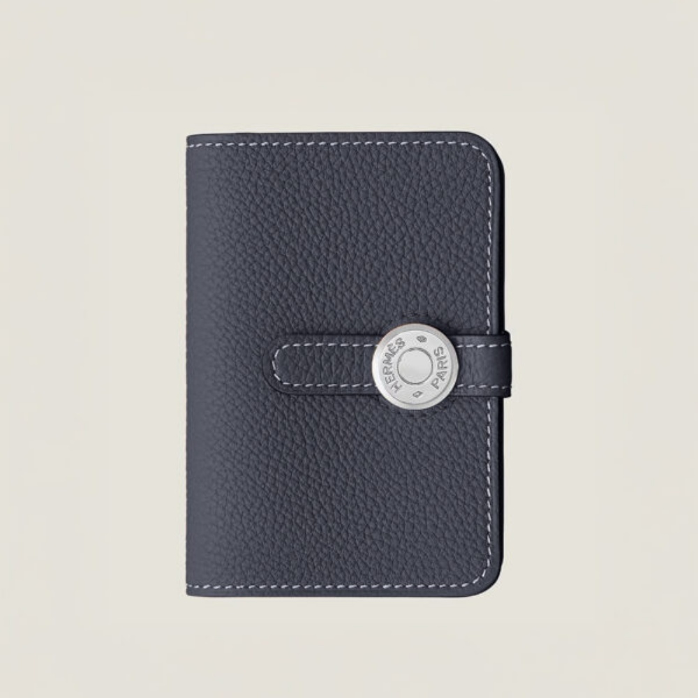 [에르메스] HERMES-Dogon 카드 지갑 Togo – Natural Sable  Silver