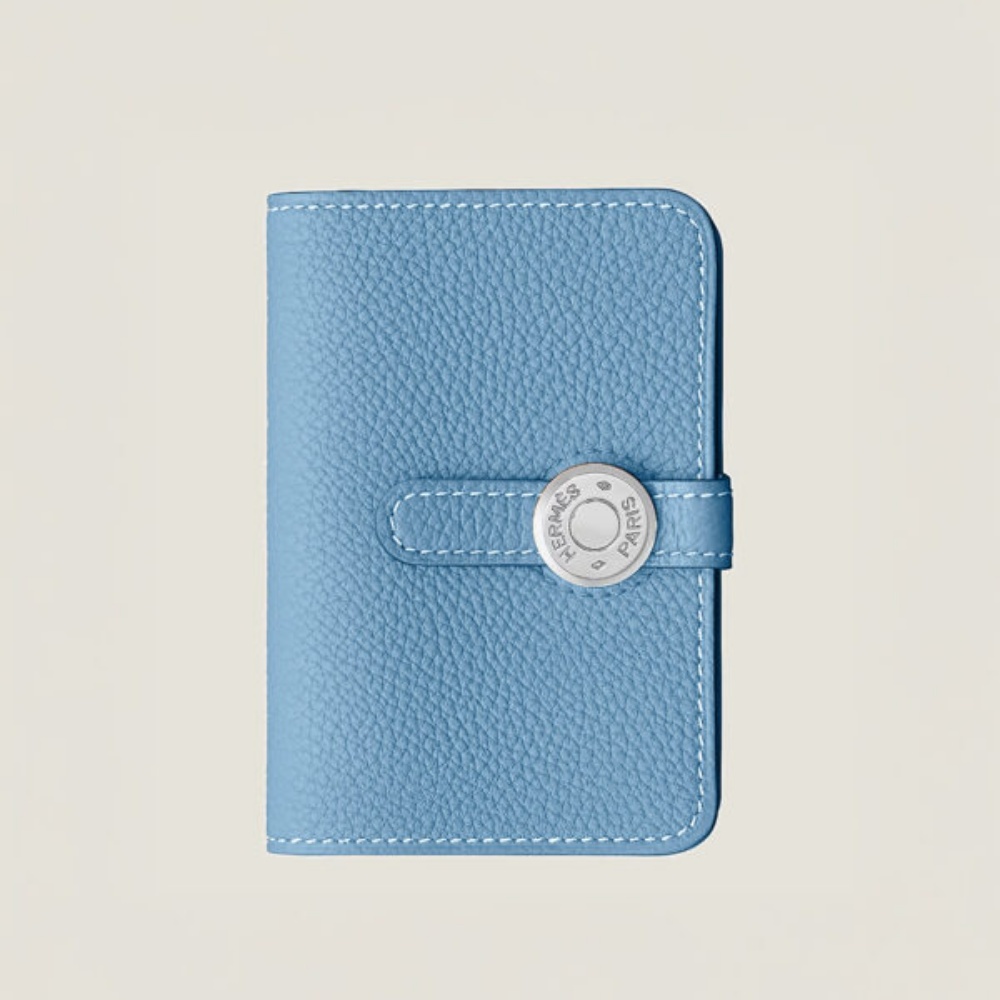 [에르메스] HERMES-Dogon 카드 지갑 Togo – Natural Sable  Silver