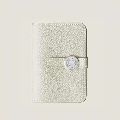 [에르메스] HERMES-Dogon 카드 지갑 Togo – Natural Sable  Silver