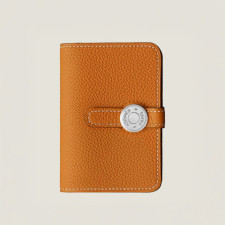 [에르메스] HERMES-Dogon 카드 지갑 Togo – Natural Sable  Silver