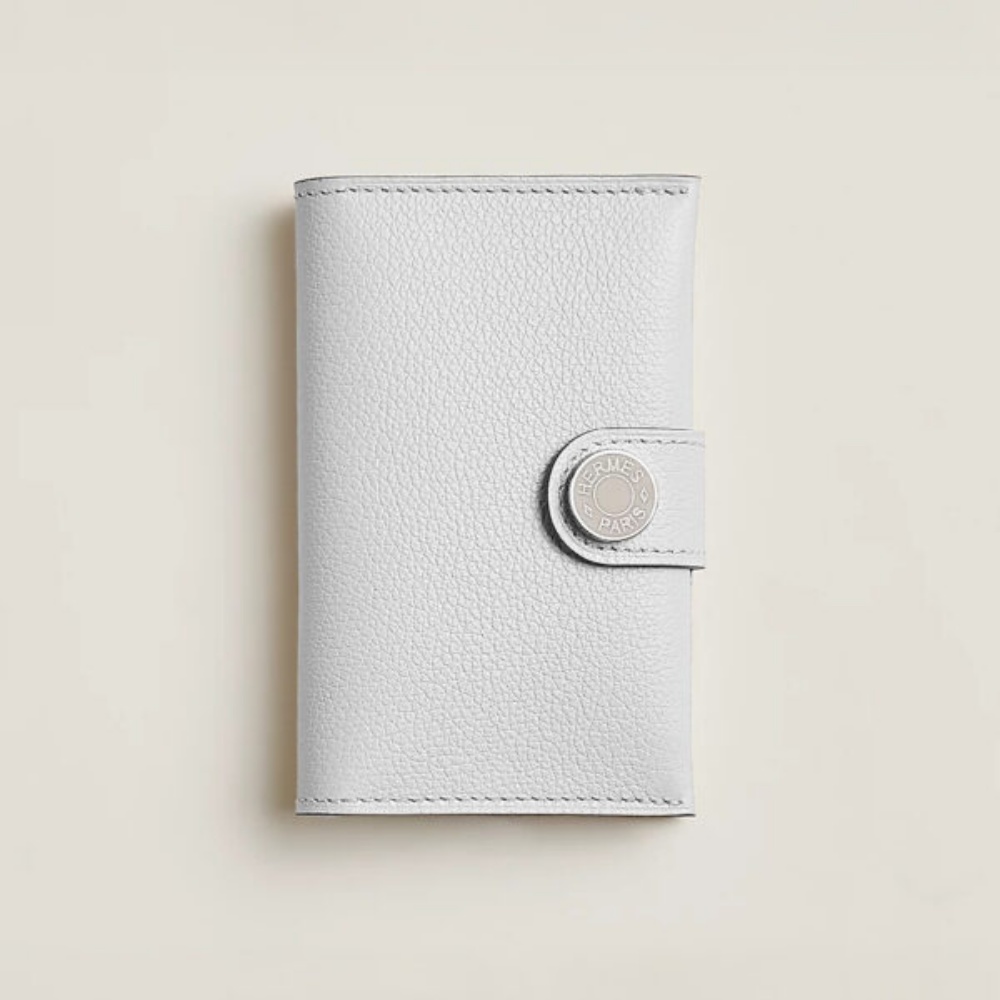 [에르메스] HERMES-R.M.S 카드 홀더 Evercolor – Etoupe  Silver