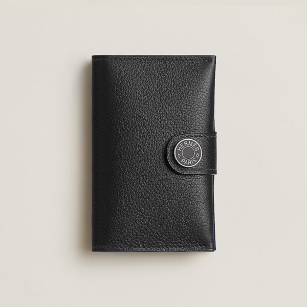 [에르메스] HERMES-R.M.S 카드 홀더 Evercolor – Etoupe  Silver