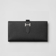 [에르메스] HERMES-Bearn 장지갑 Togo – Etoupe  Silver