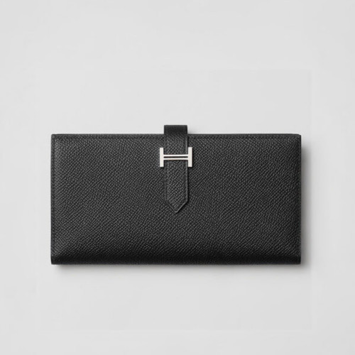 [에르메스] HERMES-Bearn 장지갑 Togo – Etoupe  Silver