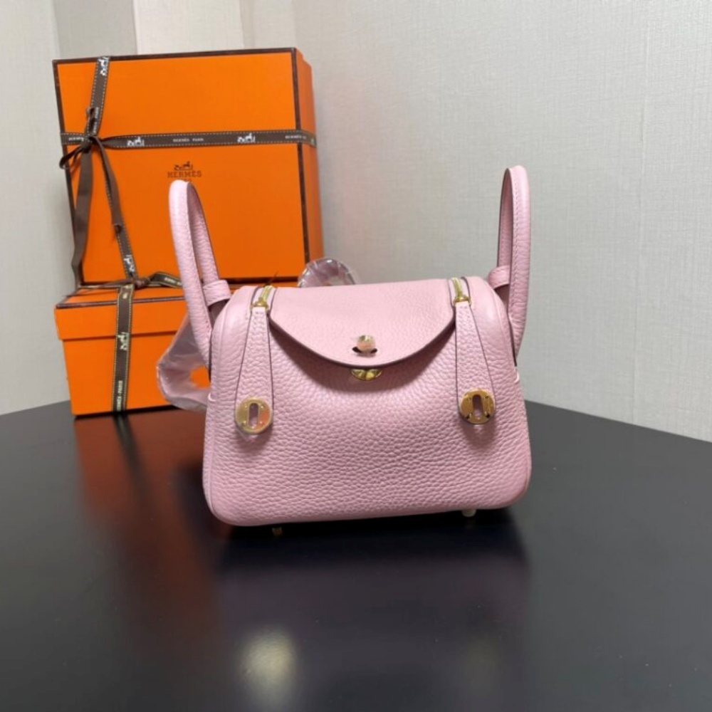 [에르메스] HERMES- 린디 미니 토고 골드 실버