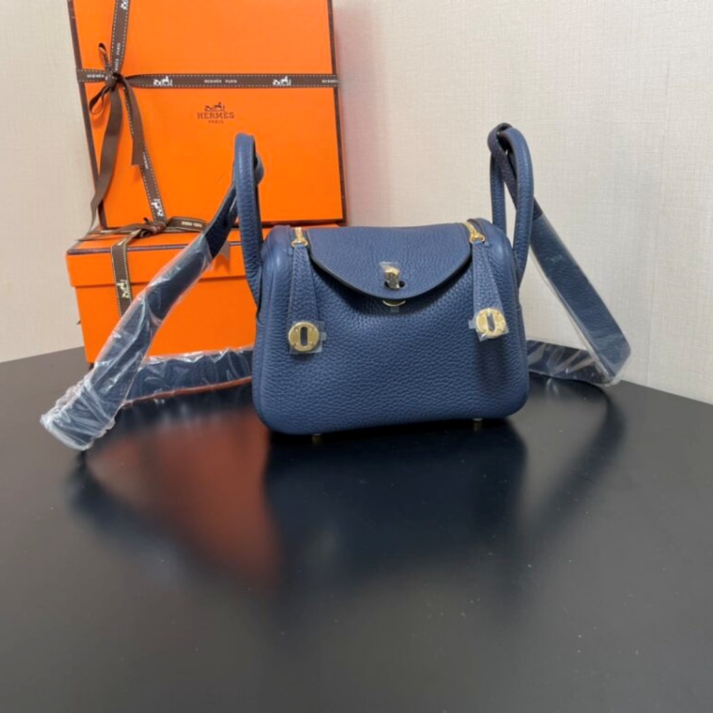 [에르메스] HERMES- 린디 미니 토고 골드 실버