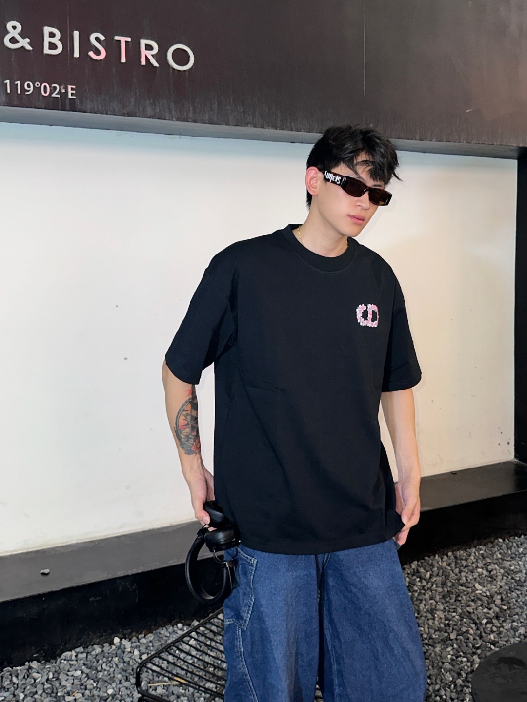 [디올] DIOR 플로랄 로고 티셔츠