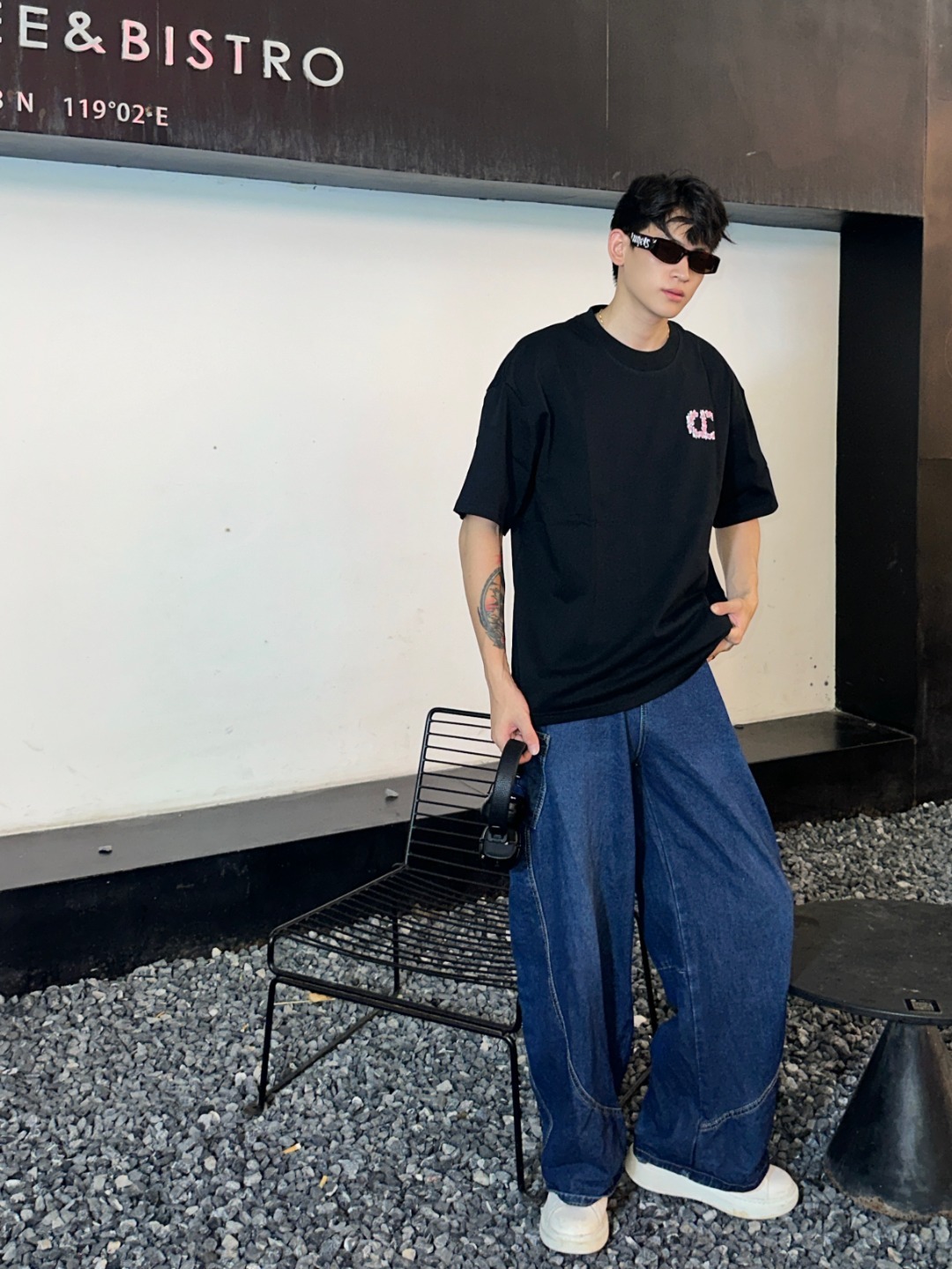 [디올] DIOR 플로랄 로고 티셔츠