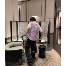 [디올] DIOR 그래피티 핸드프린트 로고 티셔츠