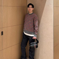 [디올] DIOR 컬러 올프린트 자가드 니트 스웨터