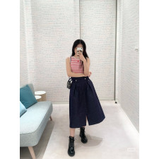 [디올] DIOR 스트라이프 니트 슬리브리스