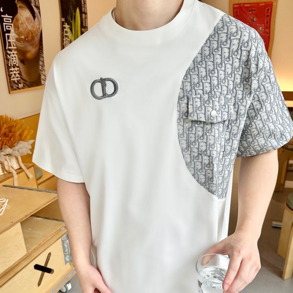 [디올] DIOR CD 자수 스티칭 티셔츠