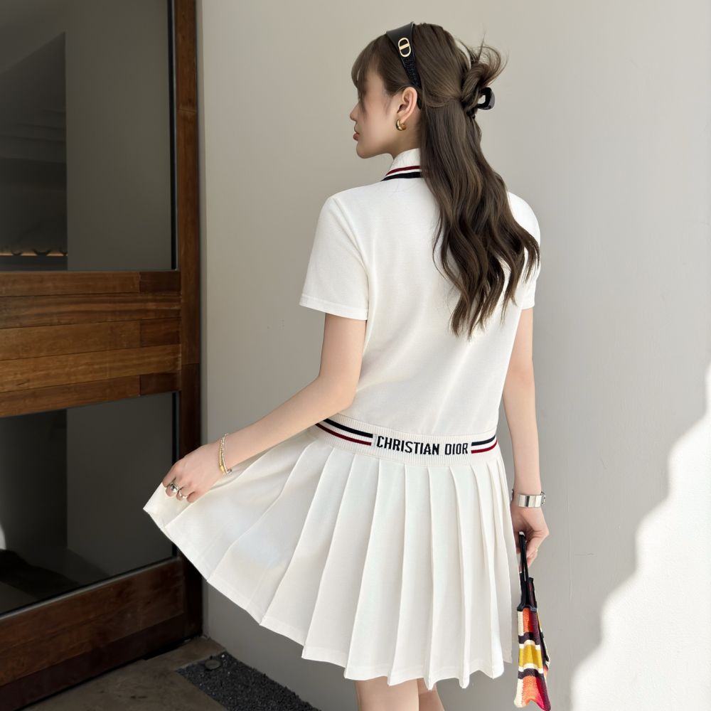 [디올] DIOR 캐주얼 시리즈 폴로 넥 드레스