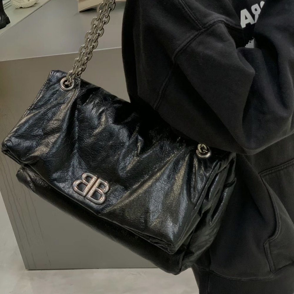 [발렌시아가] Balenciaga Le Monaco 모나코 체인 숄더 백 43.5x32x13cm