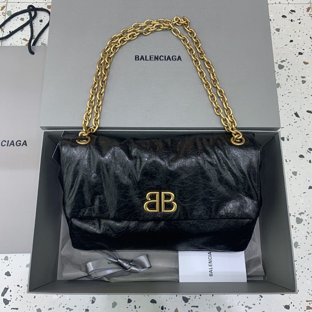 [발렌시아가] Balenciaga Le Monaco 모나코 체인 숄더 백 43.5x32x13cm
