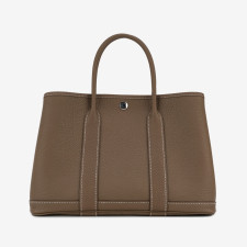 [에르메스]HERMES- 가든파티 30 Bag Negonda & Palladium Etoupe
