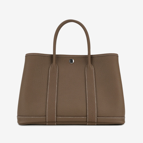 [에르메스]HERMES- 가든파티 30 Bag Negonda & Palladium Etoupe