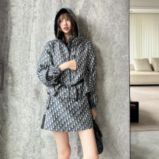 [디올] DIOR CD 클래식 올드 플라워 코트 스커트