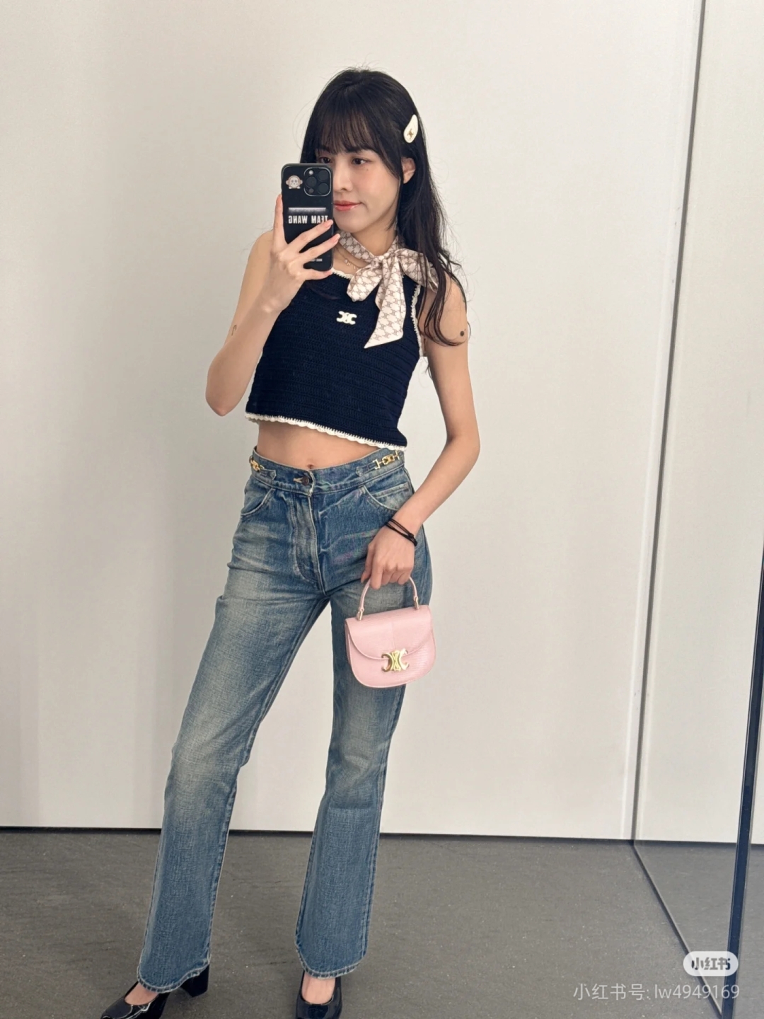 [셀린느] CELINE 크로켓 트리옴프 니트 슬리브리스