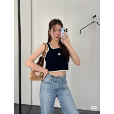 [셀린느] CELINE 크로켓 트리옴프 니트 슬리브리스