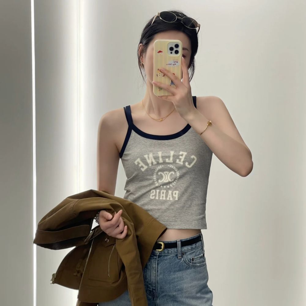 [셀린느] CELINE 모노그램 프린트 슬리브리스