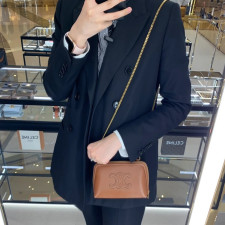 [셀린느] 100382 Celine Bag 셀린느 트리오페 미니 캔바스 숄더 체인백 16x11x8cm