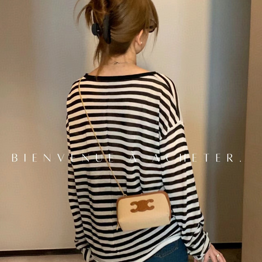 [셀린느] 100382 Celine Bag 셀린느 트리오페 미니 캔바스 숄더 체인백 16x11x8cm