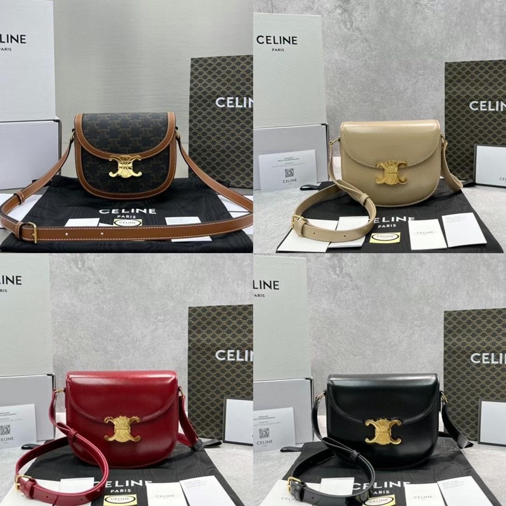 [셀린느] CELINE BESACE TRIOMPHE SHOULDER BAG - 셀린느 트리오페 베사체 캔버스 숄더백 18x16x6cm