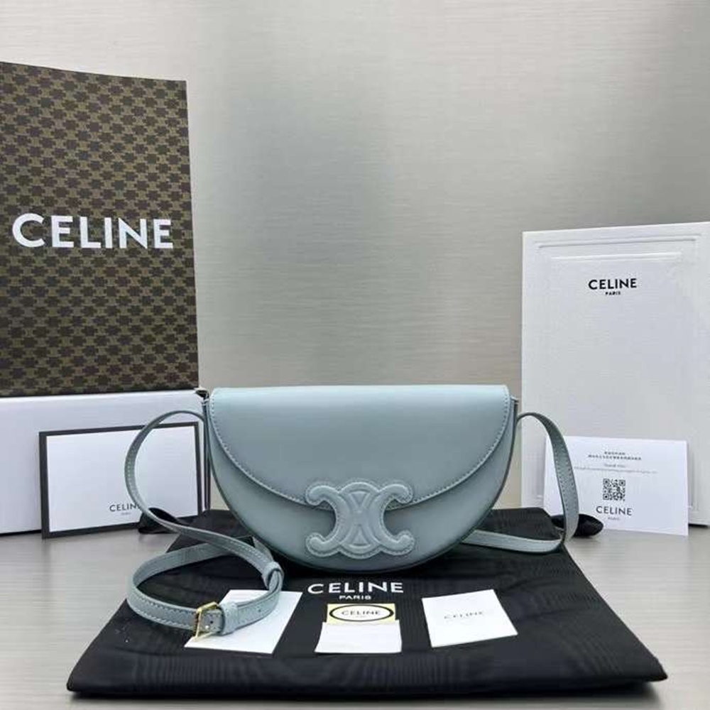 [셀린느] CELINE TRIOMPHE BESACE SHOULDER BAG - 셀린느 트리오페 틴 베사체 숄더백 110962BZ4 15x6x23cm